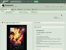 Tablet Screenshot of deadspeaker.deviantart.com