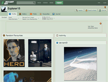 Tablet Screenshot of explorer15.deviantart.com