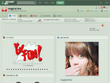 Tablet Screenshot of magical-bra.deviantart.com