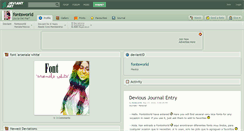 Desktop Screenshot of fontsworld.deviantart.com