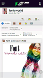 Mobile Screenshot of fontsworld.deviantart.com