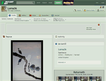 Tablet Screenshot of lorna36.deviantart.com