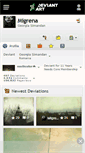 Mobile Screenshot of migrena.deviantart.com