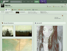 Tablet Screenshot of migrena.deviantart.com