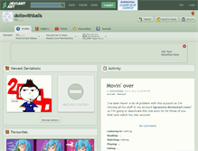 Tablet Screenshot of dollswithballs.deviantart.com