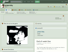 Tablet Screenshot of pirate-kitty.deviantart.com