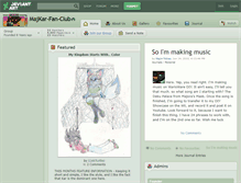 Tablet Screenshot of majkar-fan-club.deviantart.com