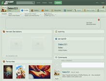 Tablet Screenshot of dalex321.deviantart.com