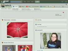 Tablet Screenshot of hpfan18.deviantart.com
