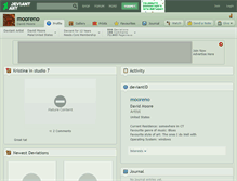 Tablet Screenshot of mooreno.deviantart.com