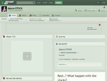 Tablet Screenshot of dance-stock.deviantart.com