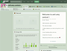 Tablet Screenshot of anti-amy-central.deviantart.com