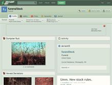 Tablet Screenshot of funeralstock.deviantart.com