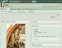 Tablet Screenshot of lizwin.deviantart.com