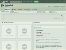 Tablet Screenshot of chrissiered.deviantart.com