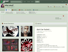 Tablet Screenshot of killer-mind7.deviantart.com
