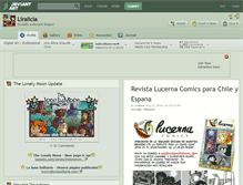 Tablet Screenshot of liralicia.deviantart.com