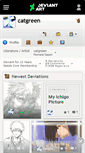 Mobile Screenshot of catgreen.deviantart.com