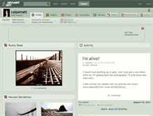 Tablet Screenshot of calpomatt.deviantart.com