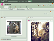 Tablet Screenshot of freedom-of.deviantart.com