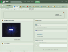 Tablet Screenshot of cogf777.deviantart.com