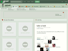 Tablet Screenshot of kailmeti.deviantart.com