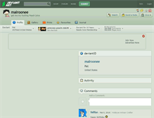 Tablet Screenshot of malroonee.deviantart.com