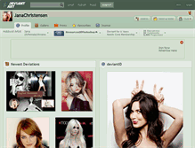 Tablet Screenshot of janachristensen.deviantart.com