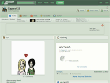 Tablet Screenshot of capara123.deviantart.com