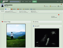 Tablet Screenshot of gothpoetess.deviantart.com
