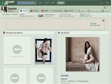 Tablet Screenshot of dekilah.deviantart.com