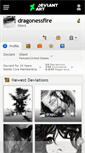 Mobile Screenshot of dragonessfire.deviantart.com