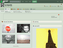 Tablet Screenshot of nerdopedia.deviantart.com