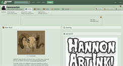 Desktop Screenshot of hannonartink.deviantart.com