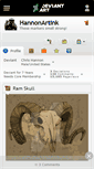Mobile Screenshot of hannonartink.deviantart.com