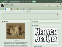 Tablet Screenshot of hannonartink.deviantart.com