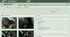 Desktop Screenshot of melissamarie16.deviantart.com