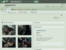 Tablet Screenshot of melissamarie16.deviantart.com