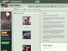 Tablet Screenshot of crystal-cosplay.deviantart.com