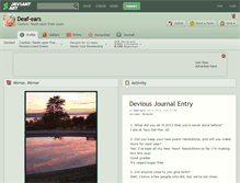 Tablet Screenshot of deaf-ears.deviantart.com