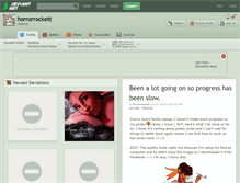 Tablet Screenshot of horrorrockett.deviantart.com