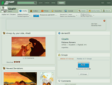 Tablet Screenshot of gizahh.deviantart.com