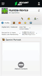 Mobile Screenshot of humble-novice.deviantart.com