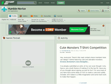 Tablet Screenshot of humble-novice.deviantart.com