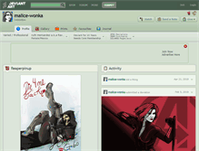 Tablet Screenshot of malice-wonka.deviantart.com