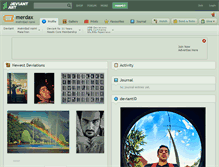 Tablet Screenshot of merdax.deviantart.com
