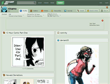 Tablet Screenshot of ninamo.deviantart.com