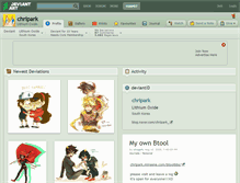 Tablet Screenshot of chripark.deviantart.com