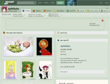 Tablet Screenshot of apfelkeks.deviantart.com
