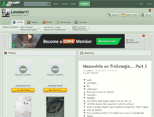 Tablet Screenshot of lenemar11.deviantart.com